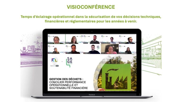 Visioconférence FCL et SAGE ENGINEERING sur la gestion des déchets et la soutenabilité financière.