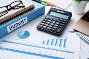 Préparation du rapport d’orientations budgétaires avec graphiques et calculatrice